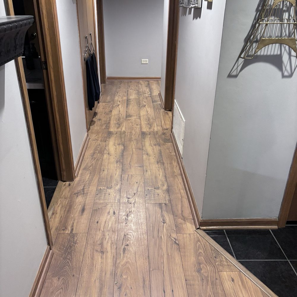 Royal Home Flooring - New laminate in hallway.  Even the closets were done to perfection.  Valentine, you rock! - Flooring Near Me - Bridgeview, Illinois
