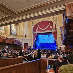 Herbst Theatre - Wide angle view from row U