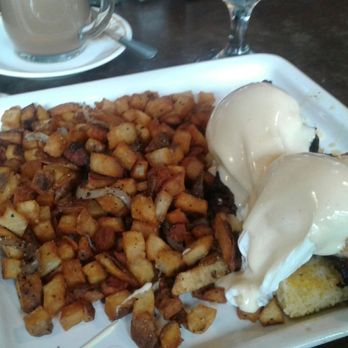 Egg - Cornbread and pork belly Benny. Crazy good! - Breakfast & Brunch Near Me - Saint Louis, Missouri