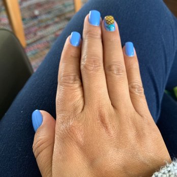 Smile Nails & Spa - Ken hand painted my pineapple - Nail Salons Near Me - Oceanside, California
