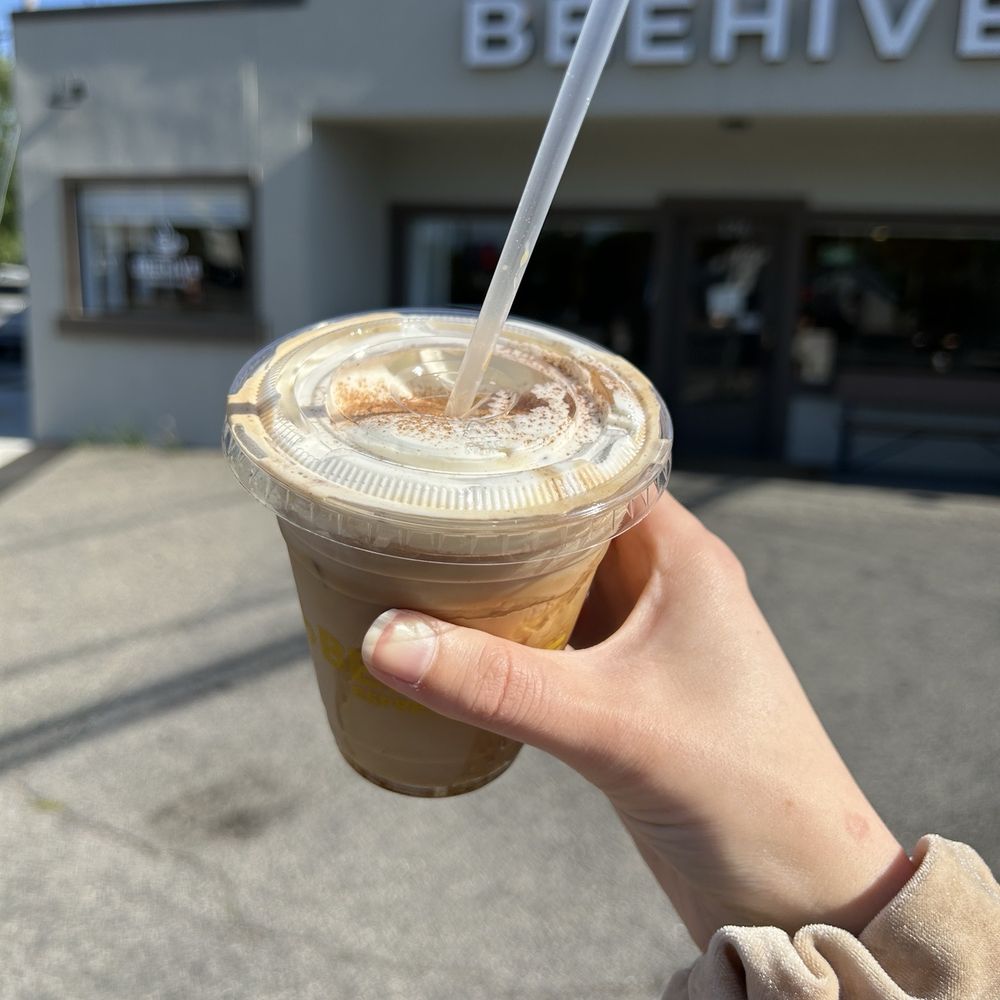 Beehive Espresso Bar - Iced Miel Latte - Gelato Near Me - Huntington, New York Beehive Espresso Bar - Iced Miel Latte - Gelato Near Me - Huntington, New York