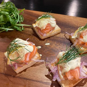 Shigotonin - Salmon Baguette with Yuzu Aioli - Japanese Near Me - Las Vegas, Nevada Shigotonin - Salmon Baguette with Yuzu Aioli - Japanese Near Me - Las Vegas, Nevada