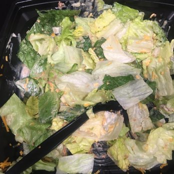Miguels Jr - Chicken taco salad? No chicken or chips wilted lettuce with brown avocado chunks - Mexican Near Me - Norco, California Miguels Jr - Chicken taco salad? No chicken or chips wilted lettuce with brown avocado chunks - Mexican Near Me - Norco, California