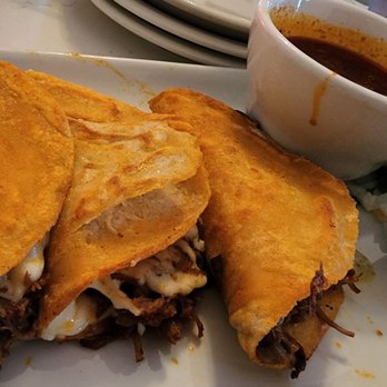 Gabriela's Downtown - Biria tacos con queso and consume - Mexican Near Me - Austin, Texas