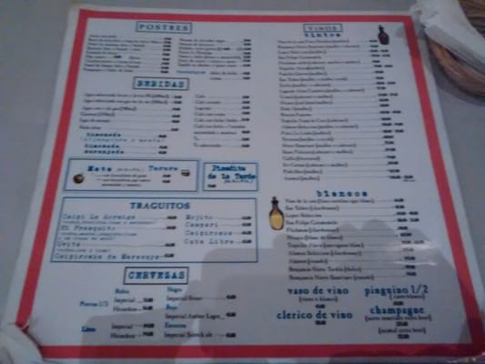 Menu photo 3 La Hormiga Buenos Aires, C Menu photo 3 La Hormiga Buenos Aires, C