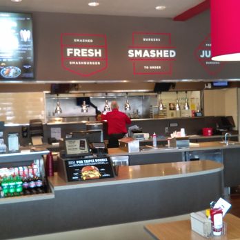 Smashburger - Order counter and kitchen. - Fast Food Near Me - Coon Rapids, Minnesota