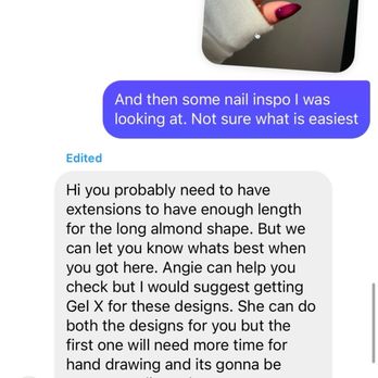 NN Nails - Communication before the appointment and suggestion to do Gel X - Nail Salons Near Me - Pembroke Pines, Florida