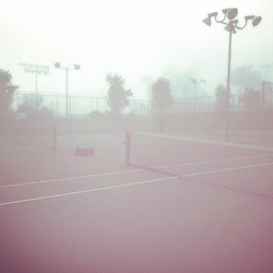 Glorieta Park Tennis Center - The tennis courts on a very foggy morning. Is this what tennis courts look like in heaven?