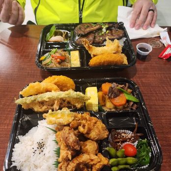 Momo Bento - a woman eating a meal - Japanese Near Me - Mukilteo, Washington