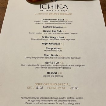 Ichika - Food menu - Sushi Bars Near Me - Milpitas, California Ichika - Food menu - Sushi Bars Near Me - Milpitas, California