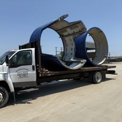 Carter Courier and Delivery Service - Tall freight just under the 14 ft limit for Texas.