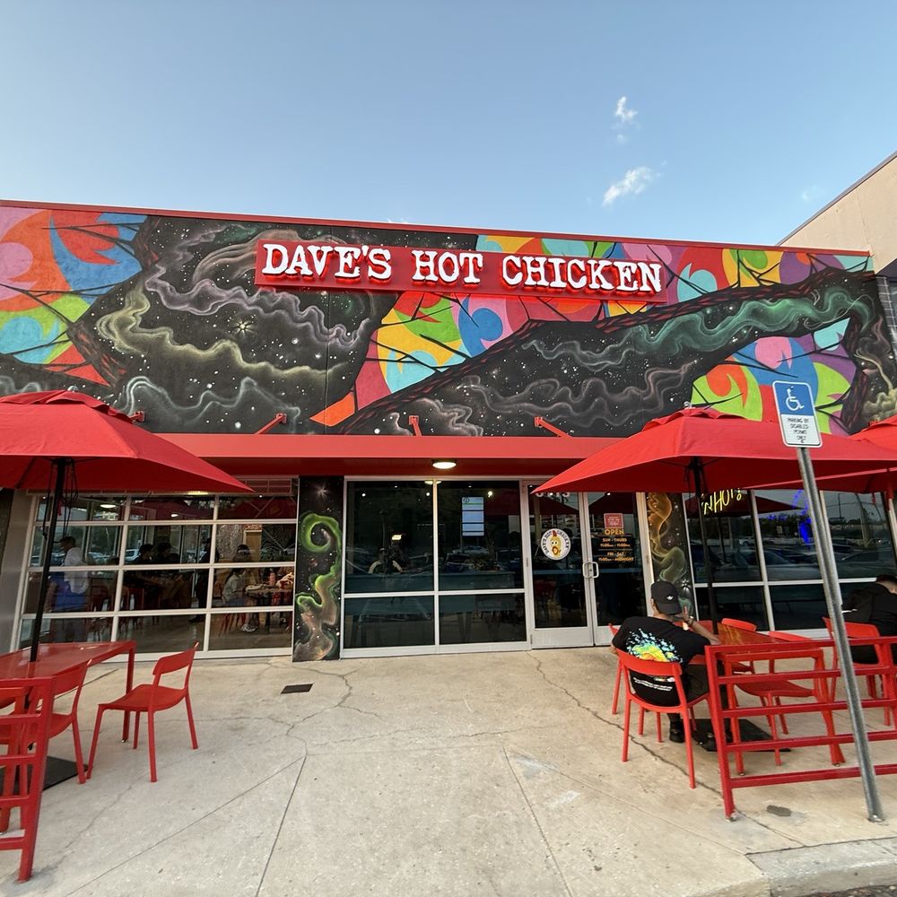 Dave's Hot Chicken - Custom artwork exterior - Chicken Shop Near Me - Kissimmee, Florida Dave's Hot Chicken - Custom artwork exterior - Chicken Shop Near Me - Kissimmee, Florida