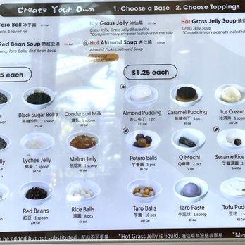 Meet Fresh - Menu: Toppings - Desserts Near Me - Arcadia, California Meet Fresh - Menu: Toppings - Desserts Near Me - Arcadia, California