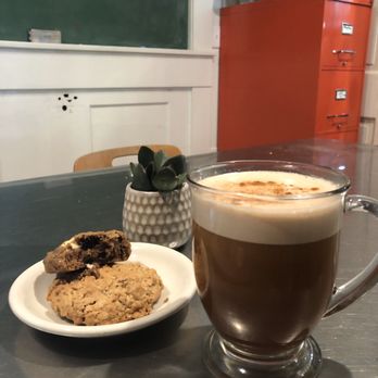 Wyoming Community Coffee - Chai latte, latte cookie, oatmeal butterscotch cookie! - Cafes Near Me - Cincinnati, Ohio
