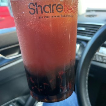 Sharetea - Strawberry black bitter tea, the worst drink I've had so far lol - Bubble Tea Near Me - Gresham, Oregon