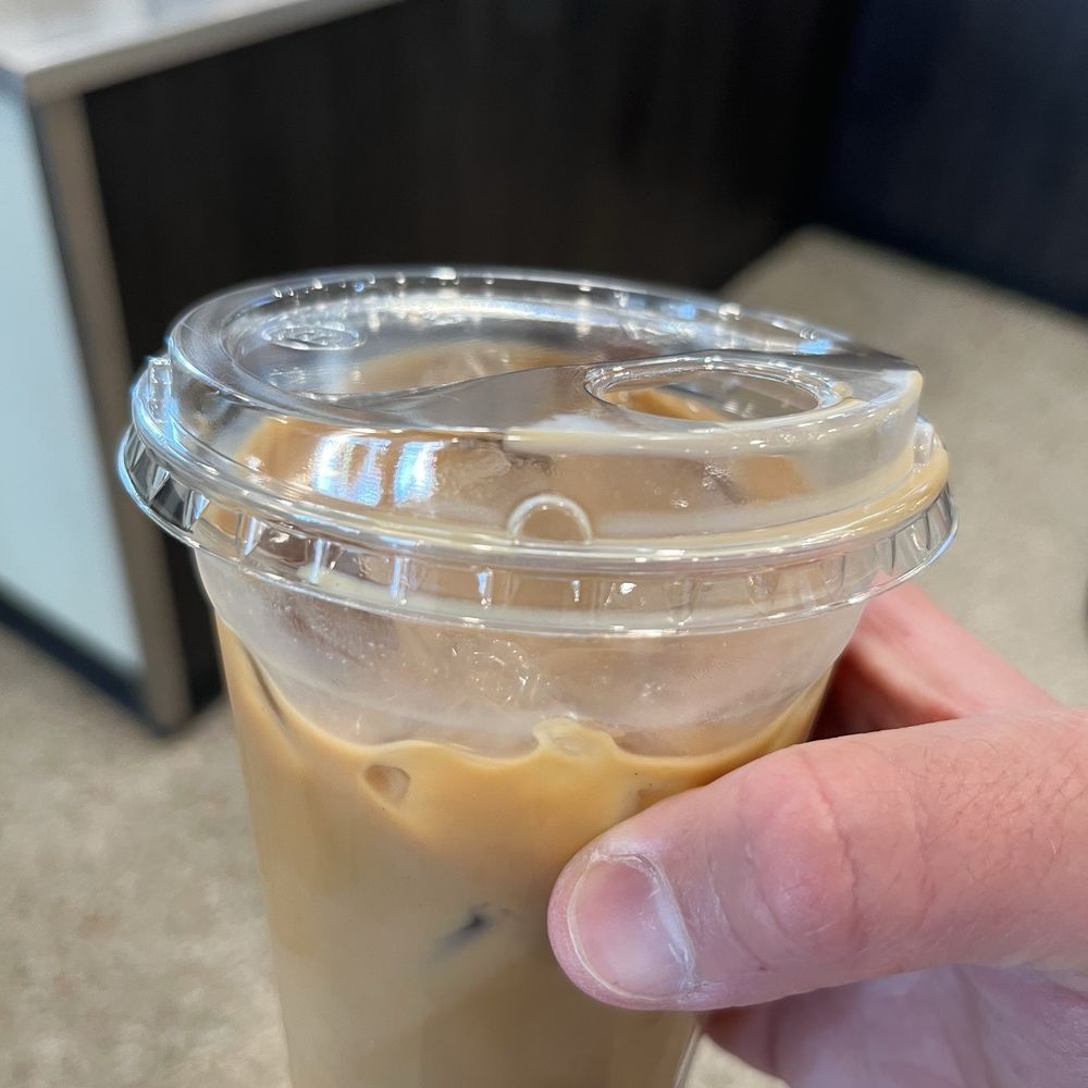 Juice 'N Java Cafe - Iced latte with oat milk. Strong but good. - Coffee & Tea Near Me - Cocoa Beach, Florida