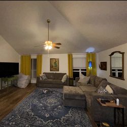 Houston Restore Pros - This is the beautiful living room, that wall is the wall that was blown in by the water tank