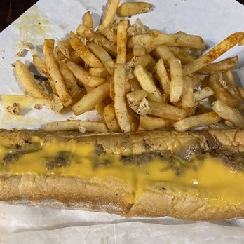 Major Phillie Cheesesteaks - Cheesesteak with mild Cheese whiz and garlic Parm fries! - Cheesesteaks Near Me - Norfolk, Virginia