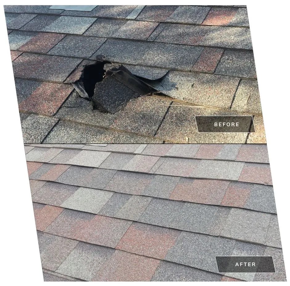 Slide of Robbies Roofing