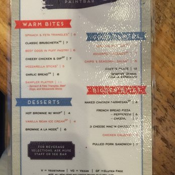 Muse Paintbar - Snacks available! And drinks! - Paint & Sip Near Me - Fairfax, Virginia