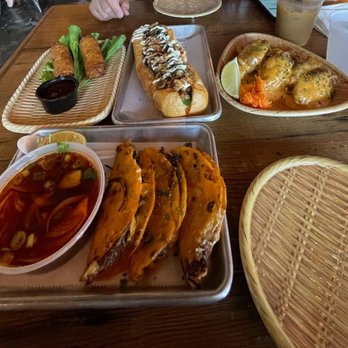 Cris and John - biria tacos, eggrolls, bambam wings, sweet drama banhmi, cafe sua da, horchata. - Vietnamese Near Me - Dallas, Texas Cris and John - biria tacos, eggrolls, bambam wings, sweet drama banhmi, cafe sua da, horchata. - Vietnamese Near Me - Dallas, Texas