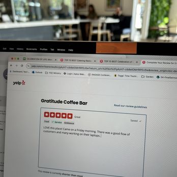 Gratitude Coffee Bar - Five star review from this Yelper! - Coffee & Tea Near Me - Concord, California Gratitude Coffee Bar - Five star review from this Yelper! - Coffee & Tea Near Me - Concord, California