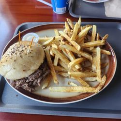 Racers Restaurant - Roast Beef on Weck with French Fries