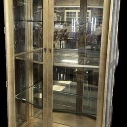 Bootleggers Antiques - Large heavy Hollywood Regency gold gilt beautiful cabinet Henderson