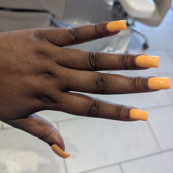 Sky Nails - Gel fill in with half moon tips - Nail Salons Near Me - Clarksville, Tennessee Sky Nails - Gel fill in with half moon tips - Nail Salons Near Me - Clarksville, Tennessee