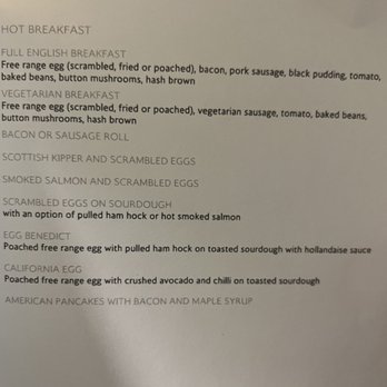 The Concorde Room - Breakfast menu (1/2) - Lounges Near Me - London, XGL