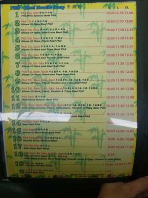 Menu photo 5 Pho Thanh Calgary, AB
