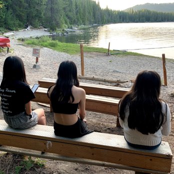 YMCA Camp-Lake Wenatchee - Waiting for the Polar Bear dip - RV Parks Near Me - Leavenworth, Washington
