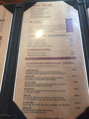 Menu photo 2 Biblos Resto & Coffee Recoleta, C Menu photo 2 Biblos Resto & Coffee Recoleta, C