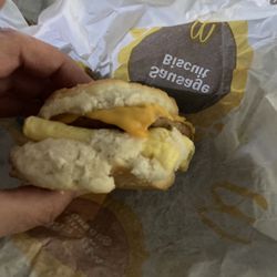 McDonald's - My sandwich looks like it has an angry cat face