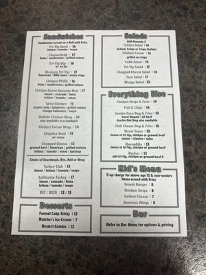 Menu photo 1 Shooters Manteca, CA