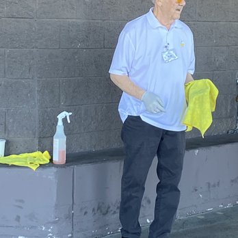 Costco Wholesale - Bob one of Costco associates graciously wiping down grocery carts for customers - Gas Stations Near Me - Phoenix, Arizona