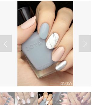 Lovely Nails & Spa - The purple ones are my nails that are Supposed to look like this other picture.... - Waxing Near Me - Corpus Christi, Texas Lovely Nails & Spa - The purple ones are my nails that are Supposed to look like this other picture.... - Waxing Near Me - Corpus Christi, Texas
