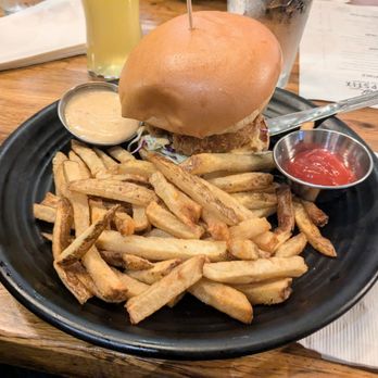 Hopstix - Crispy oyster katsu sandwich. - Breweries Near Me - Chamblee, Georgia