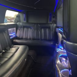 MAC Limousine Service - Inside stretch limo.