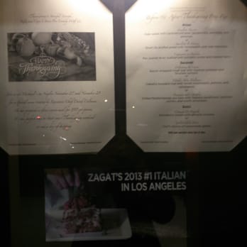 Michael's On Naples - Special pre-Thanks Giving Prix fixe menu posted outside 2013-11-27 - Italian Near Me - Long Beach, California