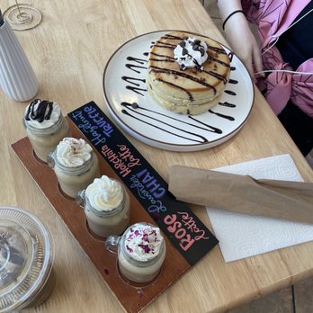 Pineapple Sol - Coffee Flight and Chocolate Chip Pamcakes - Coffee & Tea Near Me - Cary, North Carolina