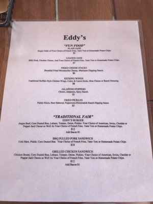 Menu photo 6 Eddy's Lakeside Bar Afton, OK Menu photo 6 Eddy's Lakeside Bar Afton, OK