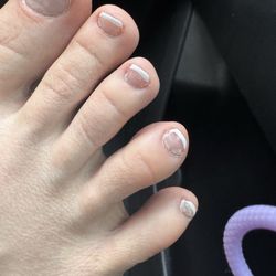 Messed up gel pedicure