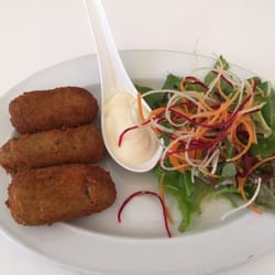 Enigma at the Piazza - Mushroom & potato croquettes