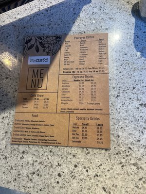 Menu photo 1 Roast'd Coffee Montclair, NJ