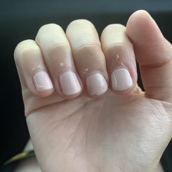 La Bella Nail Salon - Skin peeling 2 days after nails are done! Nail Polish damaged because the polish was the thickest at the tips! - Nail Salons Near Me - Savannah, Georgia