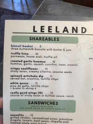 Menu photo 2 Leeland House Galveston, TX Menu photo 2 Leeland House Galveston, TX