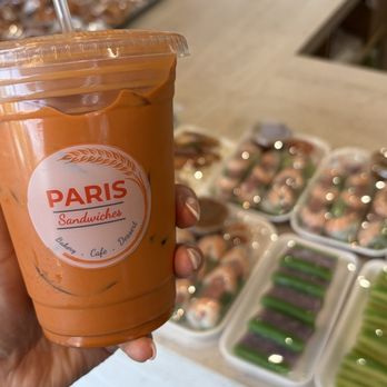 Paris Sandwiches - Thai Thai Iced Tea - Sandwiches Near Me - San Diego, California