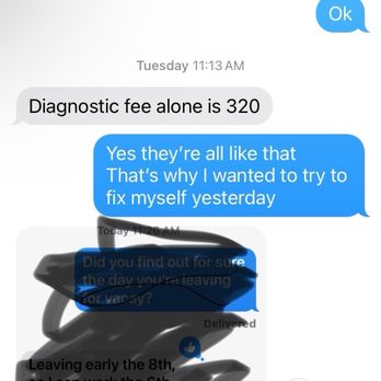 Mr Electric - My wife texting me about "inspection" fee prior to my arrival - Electricians Near Me - Johnson City, Tennessee Mr Electric - My wife texting me about "inspection" fee prior to my arrival - Electricians Near Me - Johnson City, Tennessee