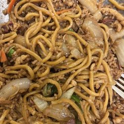 China Star - Chicken Lo Mein with pork fried rice